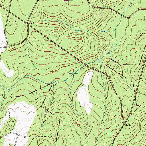 Topographic Map of Flory Pond, SC