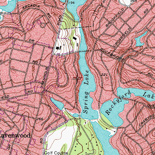 Topographic Map of Coopers Pond Dam, SC
