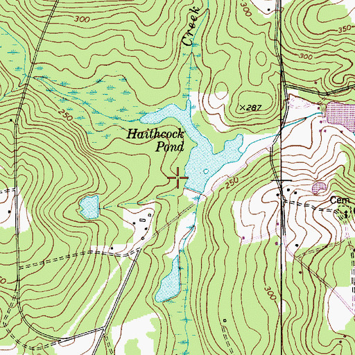 Topographic Map of Haithcock Pond D-0591 Dam, SC