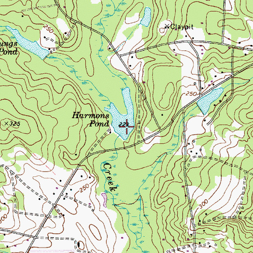 Topographic Map of Harmons Pond D-0585 Dam, SC