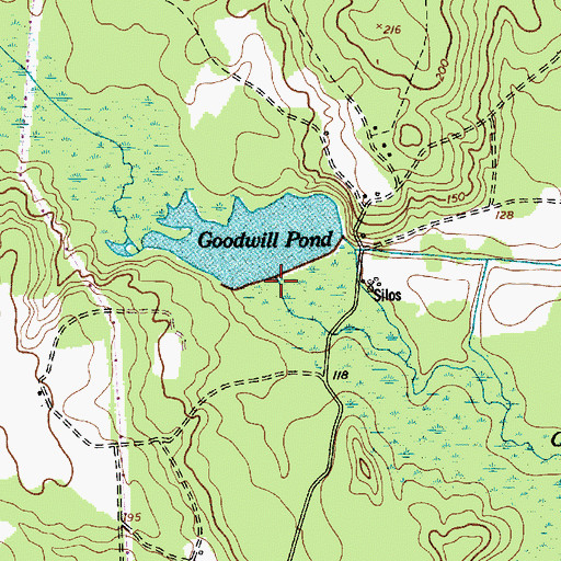 Topographic Map of Goodwill Pond D-0597 Dam, SC