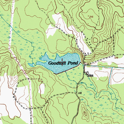Topographic Map of Goodwill Pond, SC