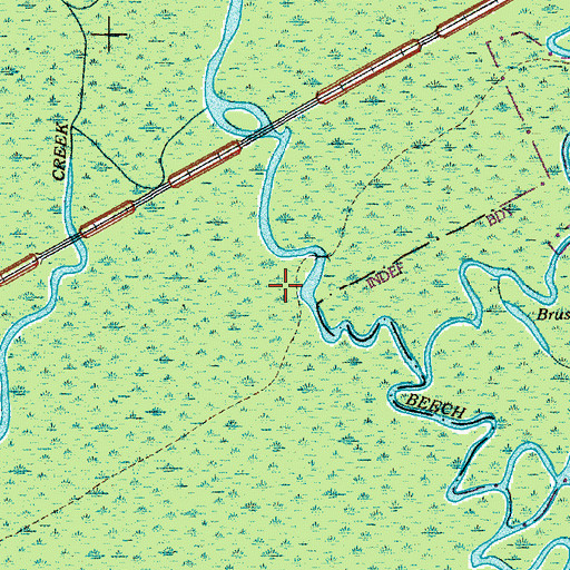 Topographic Map of Drafts Pond, SC