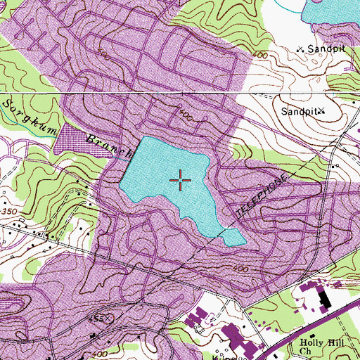 Topographic Map of Clarks Lake, SC