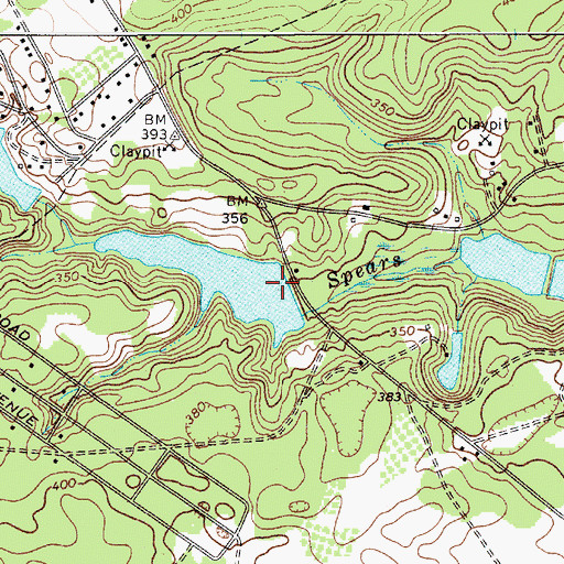 Topographic Map of Rotureau Lake Dam D-0572, SC