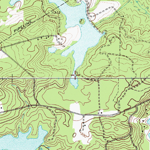 Topographic Map of Tucker Lake, SC