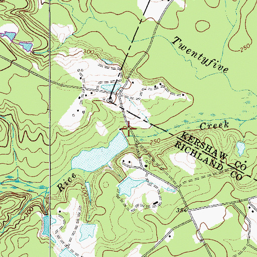 Topographic Map of Lotts Mill Pond D-0552 Dam, SC