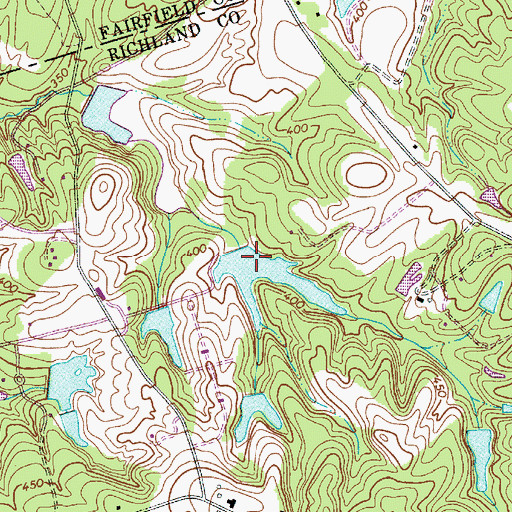 Topographic Map of Mullers Lake D-0279 Dam, SC