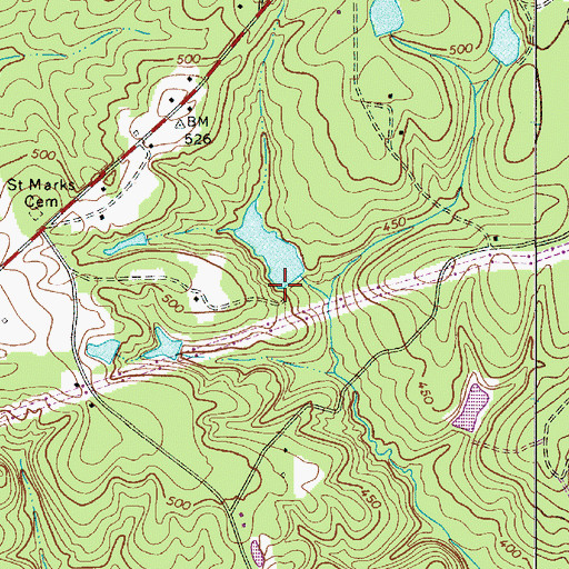 Topographic Map of Smiths Pond D-0541 Dam, SC