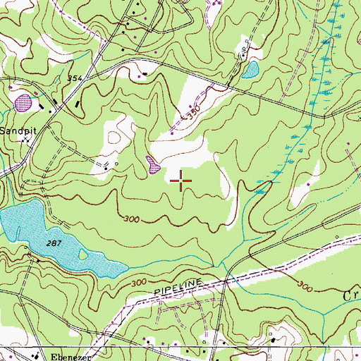 Topographic Map of Hospitals Lake, SC