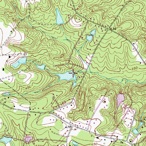 Topographic Map of Keels Lake D-0293 Dam, SC