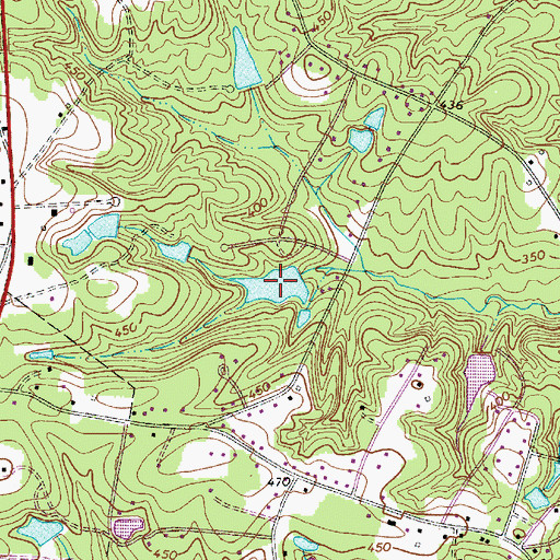 Topographic Map of Keels Lake, SC