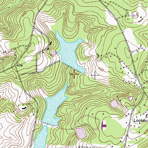 Topographic Map of South Carolina Noname 40043 D-0587 Dam, SC
