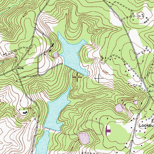 Topographic Map of South Carolina Noname 40043 D-0587 Dam, SC