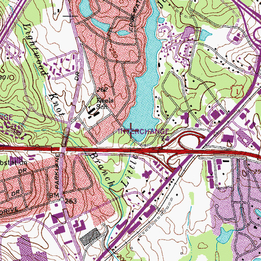 Topographic Map of Springwood Lake D-0558 Dam, SC