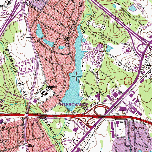 Topographic Map of Springwood Lake, SC