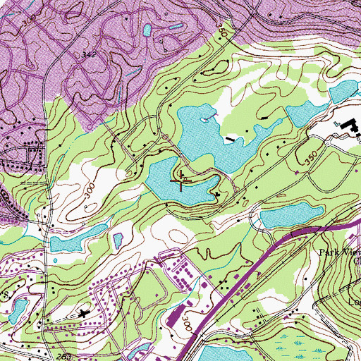 Topographic Map of Spring Valley Lake, SC