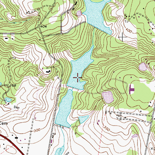 Topographic Map of Gwinns Pond D-0588 Dam, SC