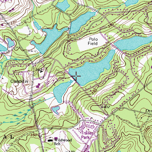 Topographic Map of Wildewood Pond Two D-0567 Dam, SC