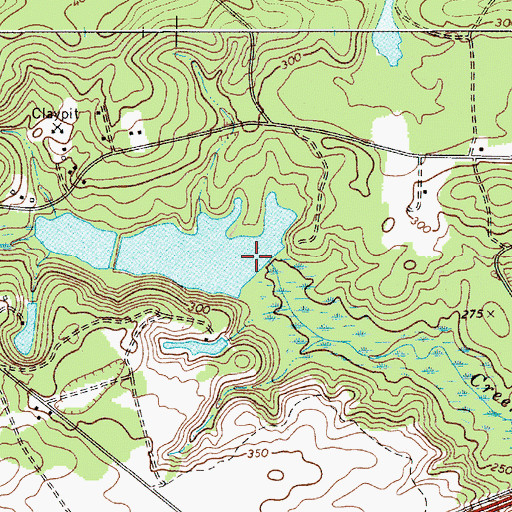 Topographic Map of Coopers Lake D-0574 Dam, SC