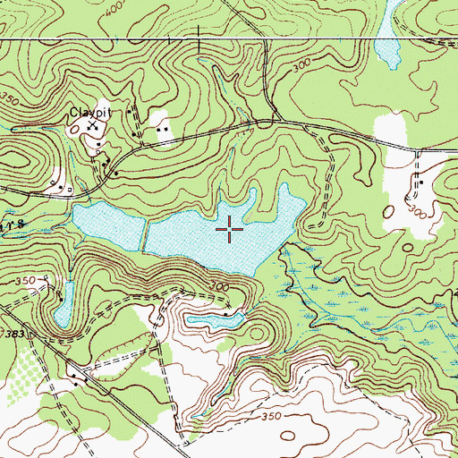 Topographic Map of Coopers Lake, SC