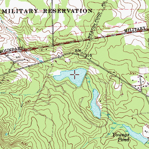 Topographic Map of Jordans Pond, SC