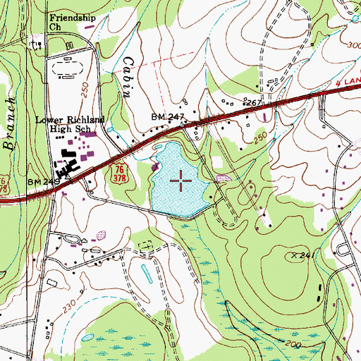 Topographic Map of Reveres Pond, SC