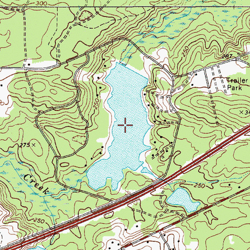 Topographic Map of F Coopers Pond, SC