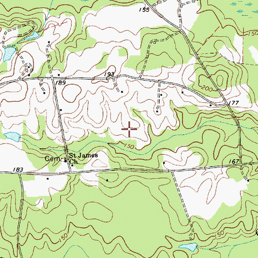 Topographic Map of Teals Millpond, SC
