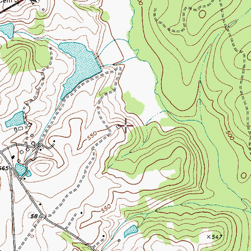 Topographic Map of Smiths Pond D-1668 Dam, SC