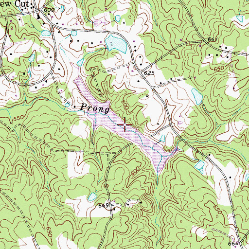 Topographic Map of Cane Creek Watershed Site 16, SC