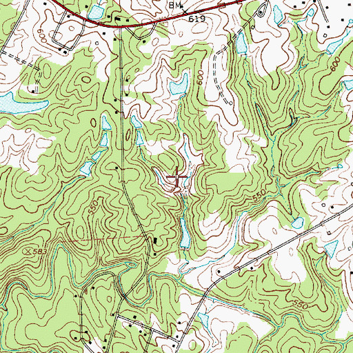 Topographic Map of Parkers Pond, SC