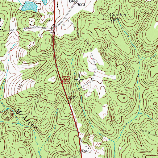 Topographic Map of Sherrells Pond, SC