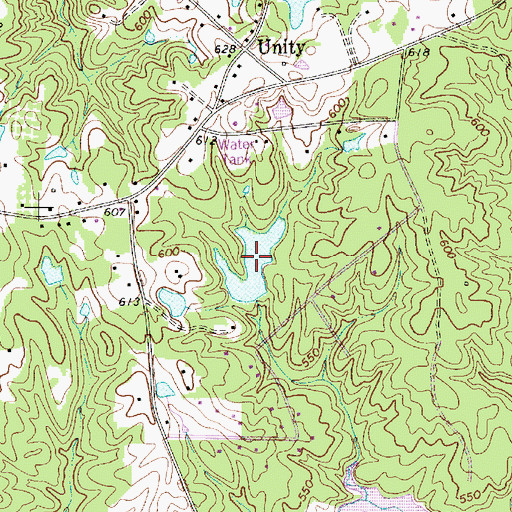 Topographic Map of Belks Pond, SC