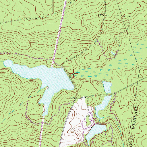 Topographic Map of South Carolina Noname 32001 D-0993 Dam, SC