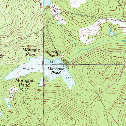 Topographic Map of South Carolina Noname 32004 D-0969 Dam, SC