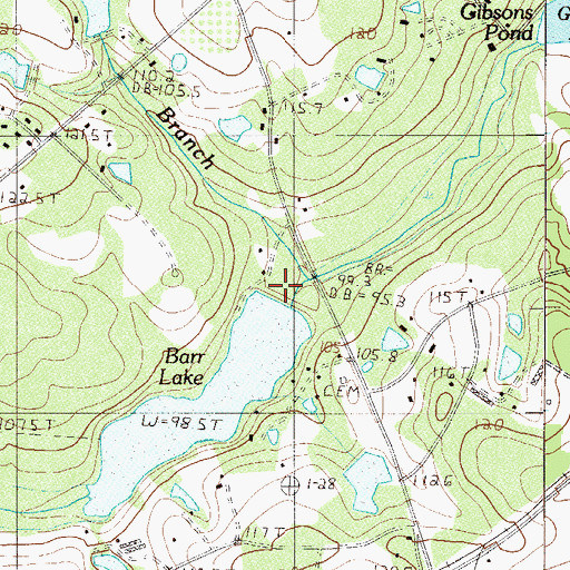Topographic Map of South Carolina Noname 32008 D-1717 Dam, SC