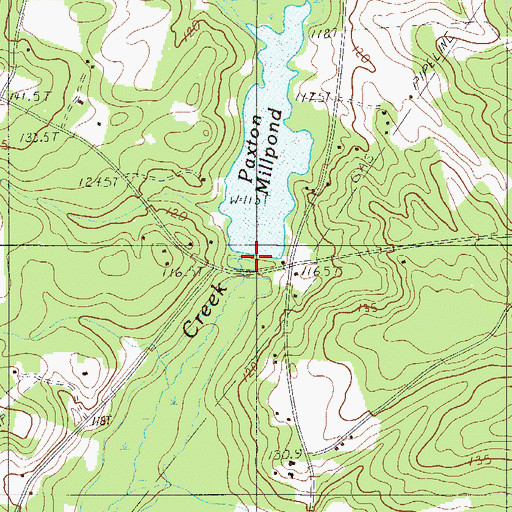 Topographic Map of South Carolina Noname 32012 D-0948 Dam, SC