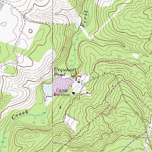 Topographic Map of South Carolina Noname 32017 D-0989 Dam, SC