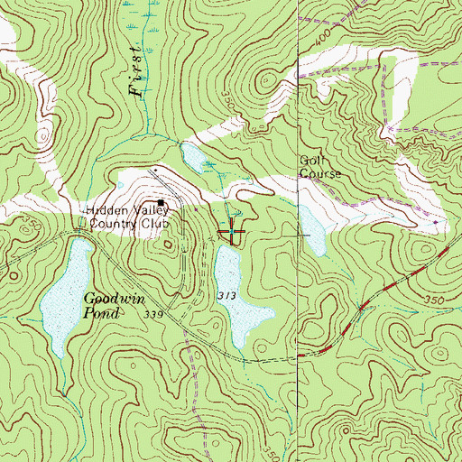 Topographic Map of South Carolina Noname 32018 D-0976 Dam, SC