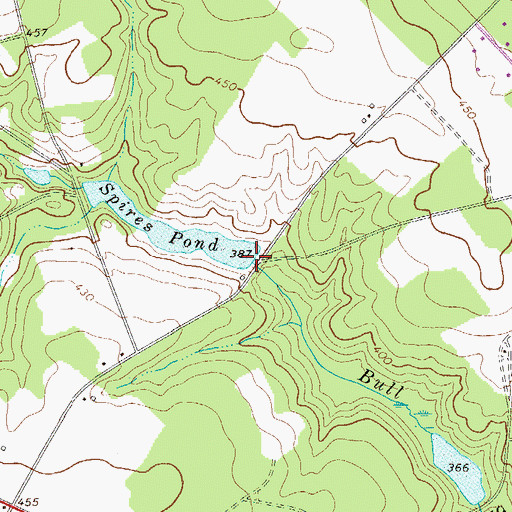 Topographic Map of South Carolina Noname 32025 D-0978 Dam, SC