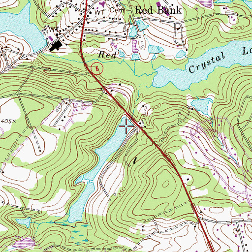 Topographic Map of South Carolina Noname 32031 D-0962 Dam, SC