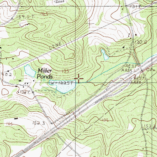 Topographic Map of Millers Pond, SC