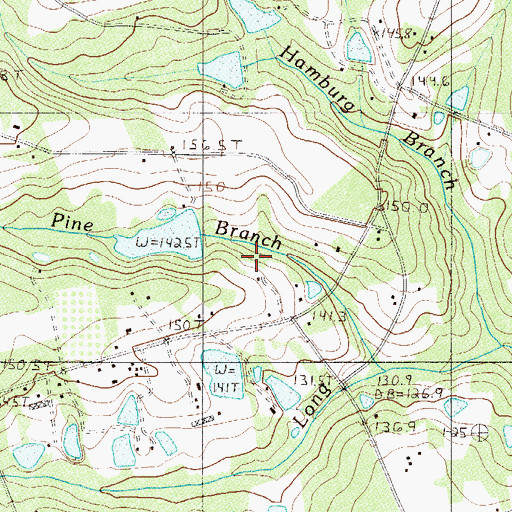 Topographic Map of Rikards Pond, SC