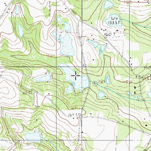 Topographic Map of Hayes Pond, SC