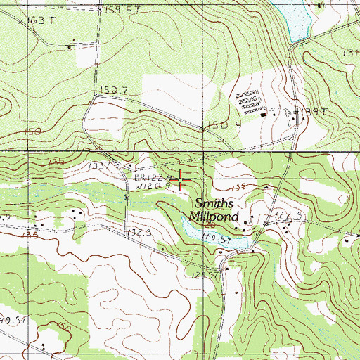 Topographic Map of Crout Pond, SC