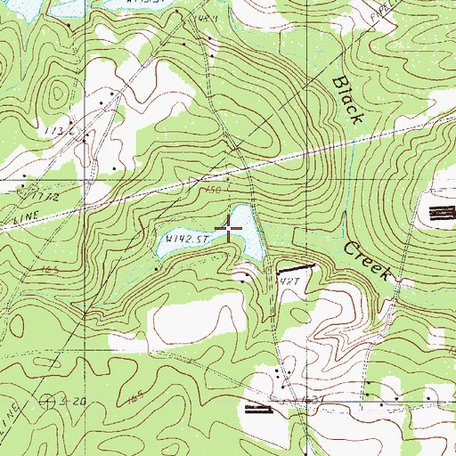 Topographic Map of South Carolina Noname 32059 D-0997 Dam, SC