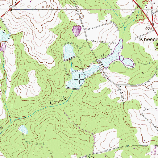 Topographic Map of Collum Pond, SC