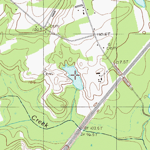 Topographic Map of Cones Pond, SC
