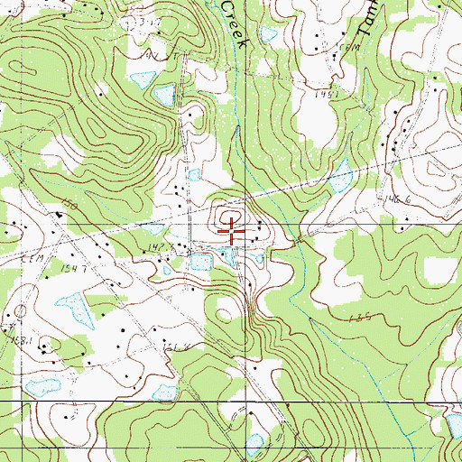 Topographic Map of South Carolina Noname 32072 D-0935 Dam, SC